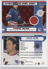 2003-04 Pacific Prism Game-Worn Jersey Red /75 Pavel Bure #130 HOF