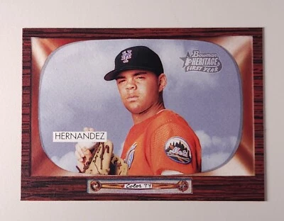 2004 Gaby Hernandez Bowman Heritage #213 RC Rookie SP Short Print Mets - Image 1 of 2