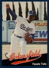 1991 Bakersfield Dodgers Cal League #3 Fausto Tatis