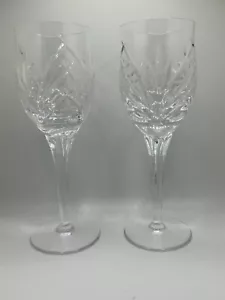 Marquis by WATERFORD Crystal Wine Water Goblet Glass Destiny Pattern Set of 2 - Picture 1 of 10