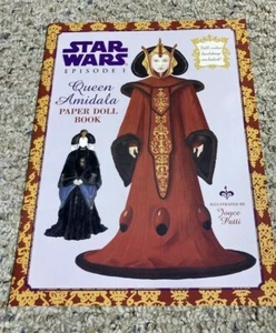 1999 Star Wars Episode 1 Papierpuppen Buch Königin Amidala mit voller Farbe ungeschnitten neuwertig - Bild 1 von 3