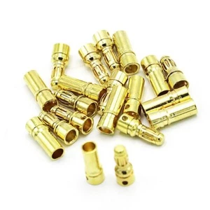 10 Pairs 3.5mm Gold Bullet Banana Connector Plug For ESC Battery Motor - Picture 1 of 1
