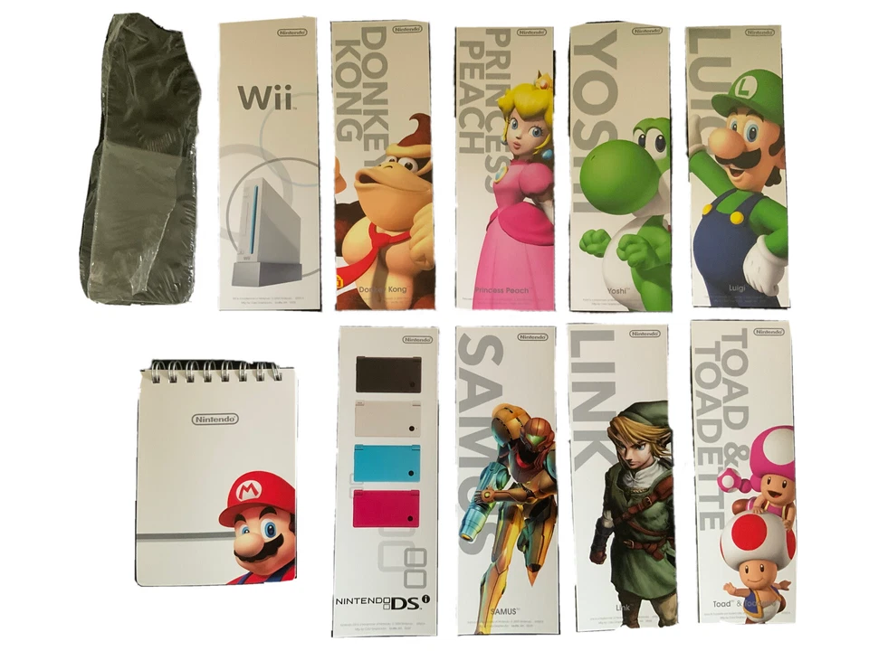 Nintendo Promotional Notebook + Bookmarks Promo Mario Donkey Kong RARE VINTAGE - Image 1 of 4