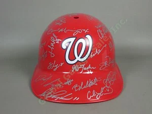 2010 Vermont Lake Monsters Team Signed Baseball Helmet NYPL Washington Nationals - Picture 1 of 6