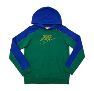 Nike Hoodie Boys Youth XL Extra Large Green Blue Sportswear Amplify Sweatshirt - Picture 1 of 17