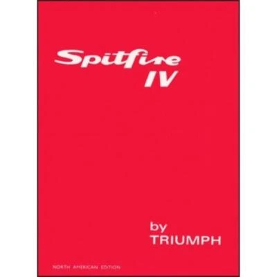 Controles de servicio manuales Triumph Spitfire Mk 4 Owners Handbook (US Edit... - Imagen 1 de 4