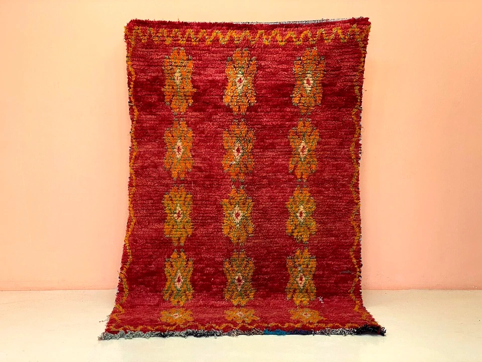 Handmade Wool Runner Rug Farmhouse Area Rug Solid Modern Entryway Carpet 5x7. 5' - Image 1 of 4