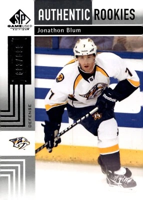 Jonathon Blum - 2011-12 SP Game Used Authentic Rookies /699 Card #129 - Image 1 of 2