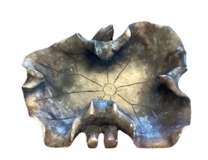 Early Chinese Soapstone Lotus Leaf Brush Washer Bowl Basin - Picture 1 of 3