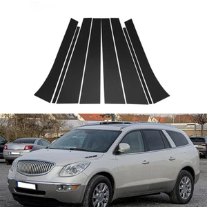 8pcs Pillar Posts Door Side Window Decal Cover Fit For Buick Enclave 2008-2017 - Picture 1 of 13