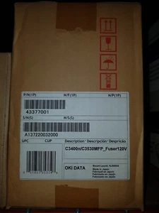 Genuine Oki 43377001 Fuser Unit 120V C3400 C3530 BNIB - Afbeelding 1 van 1