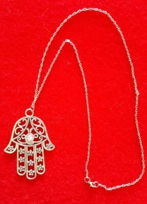 Catenina con ciondolo Maxi MANO DI FATIMA -Yoga Buddhist Spiritual - Immagine 1 di 3