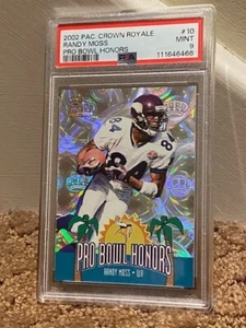 2002 Pacific Royale Randy Moss Pro Bowl Honors #10 Card PSA 9 NEW CASE LOW POP - Picture 1 of 1