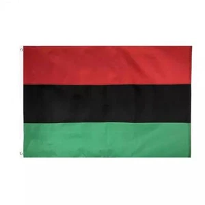 3 Fuß mal 5 Fuß Pan afrikanische RBG rot schwarz grüne Flagge doppelseitig Polyester - Bild 1 von 1