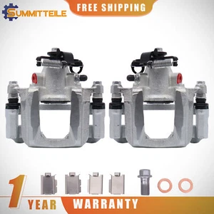 Rear Brake Calipers w/ Bracket Kit For Dodge Grand Caravan VW Routan 3.6L V6 New - Picture 1 of 9