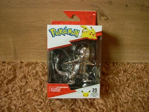 Pokemon Glumanda Figura Plata 25 Años EMBALAJE ORIGINAL Figura Batalla - Imagen 1 de 3