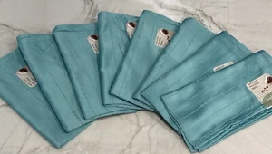 19" Simply Fine Lenox Aqua Spill Proof Microfiber Napkins Set of 8 NEW WITH TAGS - Picture 1 of 7