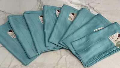 19" Simply Fine Lenox Aqua Spill Proof Microfiber Napkins Set of 8 NEW WITH TAGS - Image 1 of 4