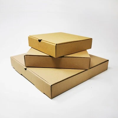 WE CAN SOURCE IT LTD "Einfache Kraft/weiße Pizzaboxen Klappbar E-Flöte Design Takeaway Box 7""/9""/12"