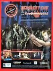  2003 RESIDENT EVIL DEAD AIM PlayStation 2 Video Game - Promo Print AD 8 x 10.5