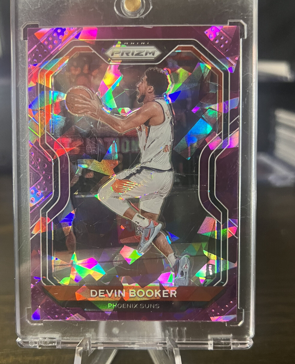Devin Booker 2020 Prizm Purple Cracked Ice #214 Phoenix Suns 61/175