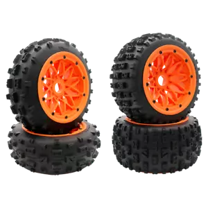 Mozzo ruota pneumatici pomello anteriore e posteriore 2pz per ricambi camper 1/5 Hpi Km Baja 5b - Foto 1 di 16