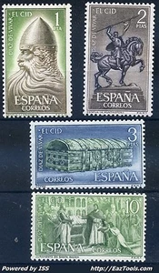 ESPAGNE N° 1109/1112 NEUF * AVEC CHARNIERE A VOIR - Picture 1 of 1