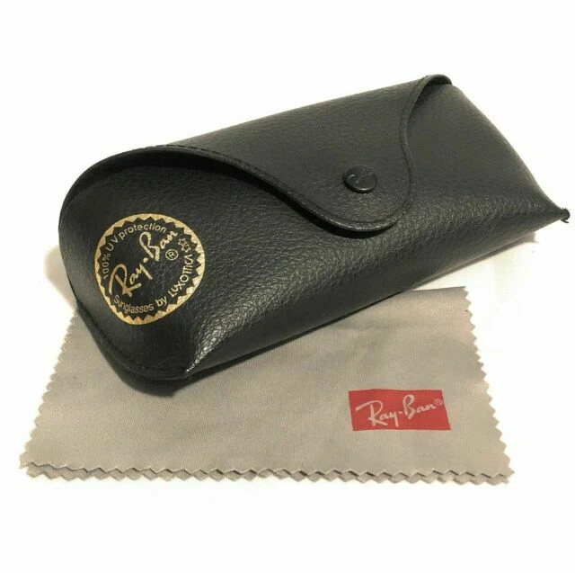 Ray-Ban Leather Case with Booklet and Cleaning Cloth - B00R6X36GE