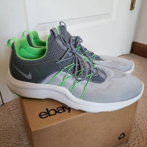 Nike Darwin Grey Wolf Green Men's Running Sneakers Shoes Size 11 - Picture 1 of 14