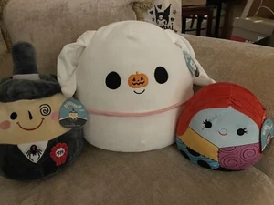 Squishmallows Halloween Lot Nightmare Before Christmas Zero 16” Mayor 14” Sally - Picture 1 of 2