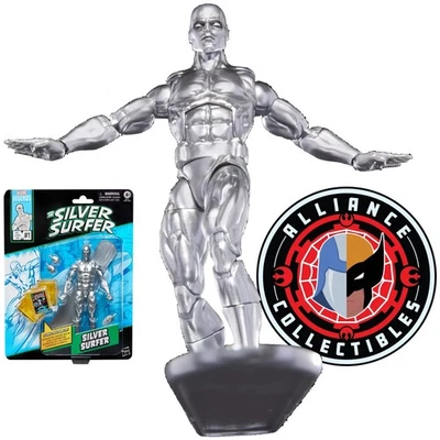 2025 Marvel Mini-Comic Retro Legends Wave 2 SILVER SURFER 6" Scale Hasbro Figure - Image 1 of 4