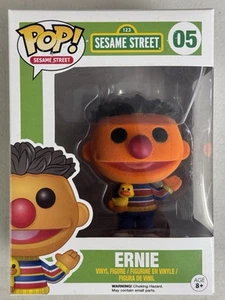 Ernie (Flocked) 05 ~ Sesame Street ~ Funko Pop Vinyl + FREE PROTECTOR - Picture 1 of 6