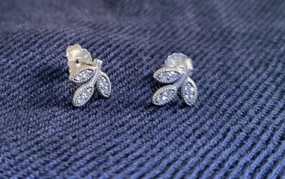 Pandora Ohrstecker Schimmernde Blätter Silber 925 - Bild 1 von 3