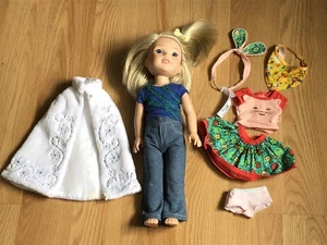 "Muñeca Wellie Wisher American Girl 14,5"" con ropa" - Imagen 1 de 5