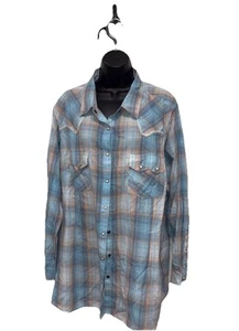 Ariat Real Women’s Long Sleeve Pearl Snap Button Down Sz 3X - Picture 1 of 1