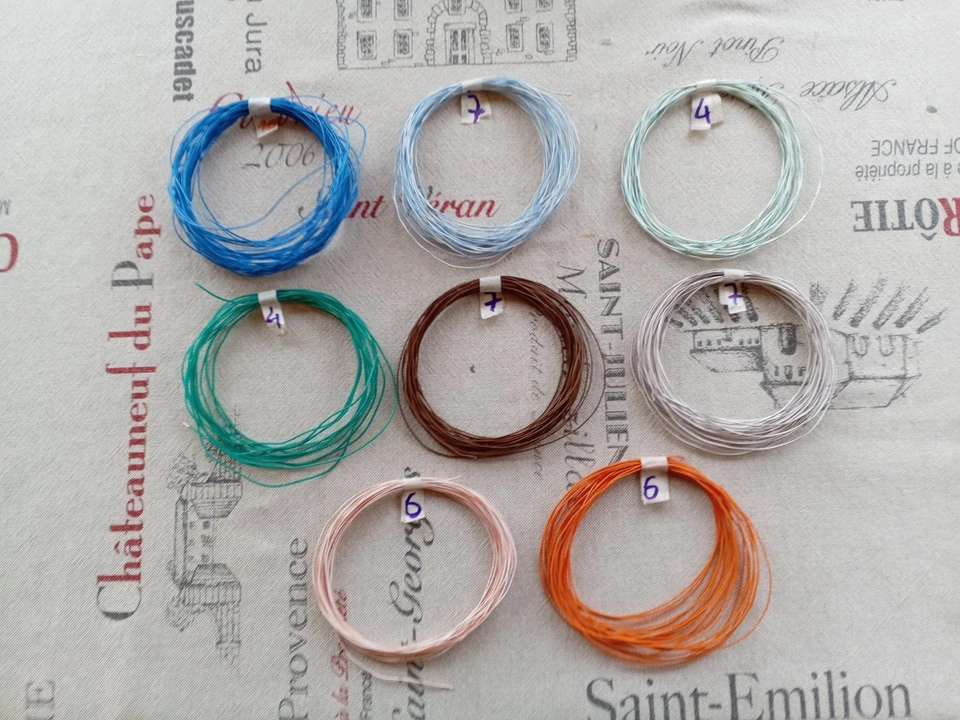 🛠️LOT DE MINI FIL SOUPLE HO POUR CABLAGE RESEAU TRAIN ELECTRIQUE LOCOMOTIVE🛠️ - Photo 1/1