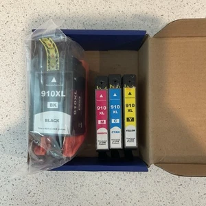 Skydo 910XL Ink 4-pak Wkłady atramentowe Combo Pack Zamiennik HP OfficeJet + Color - Zdjęcie 1 z 2