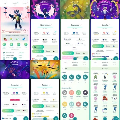 Pokémon Acc Go - Lvl70 - 204 Shiny - 102 Legendary - Image 1 of 4