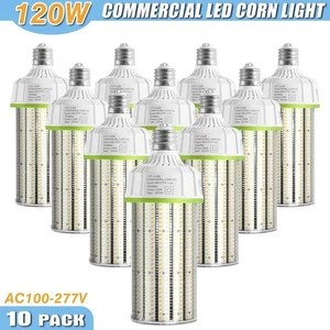 10 X 120W LED Corn Light Bulbs (Equiv. 500W MH/HPS) 16200 Lumens 5000K Clear E39 - Picture 1 of 10