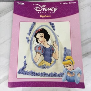 Crochet DISNEY PRINCESS AFGHANS Snow White/Cinderella/Sleeping Beauty #4212 - Picture 1 of 6