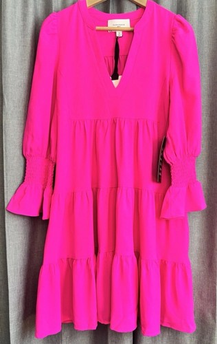 Pomander Place Tuckernuck Vestito Kenzo Donna Rosa Elettrico Crepe Tg XS Barbie