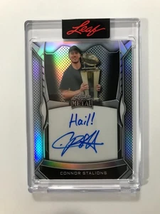 2025 Leaf Metal Connor Stalions AUTO /199 Silver Hail! MICHIGAN Wolverines - Picture 1 of 16