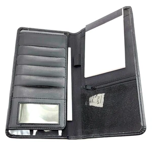 Cartera de viaje de cuero genuino Leed's marca CISCO 9,5x6x1" NUEVA - Imagen 1 de 10