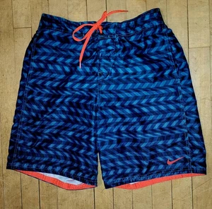 Nike Drift Away Volley Swim Shorts Trunks Blue Graphic Print, Men's Size Medium - Picture 1 of 5
