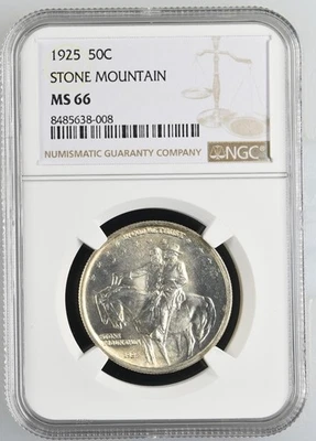 1925 Stone Mountain 50C NGC MS-66 PQ - Image 1 of 2