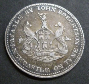 Newcastle Northumberland 19th Century Silver Token 1811 Shilling J Robertson D11 - Picture 1 of 2
