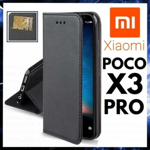 For XIAOMI POCOPHONE POCO X3 PRO FLIP CASE BOOK LUXURY COVER PU LEATHER STAND - Picture 1 of 7