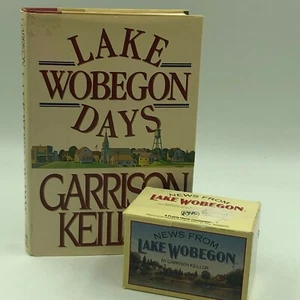 News From Lake Wobegone Days Garrison Keillor Book and Audio Cassette Boxed Set - Imagen 1 de 5