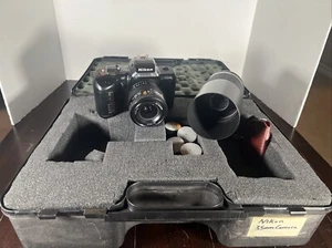 Nikon N4004s AF 35mm Film Camera w/AF Nikkor35-70mm + Tokina 500mm - Untested - Picture 1 of 12