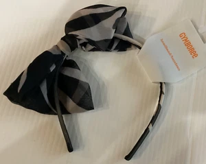 Gymboree HEADBAND Bow ANIMAL PRINT Black Ivory HAIR Fun! NWT - Picture 1 of 3